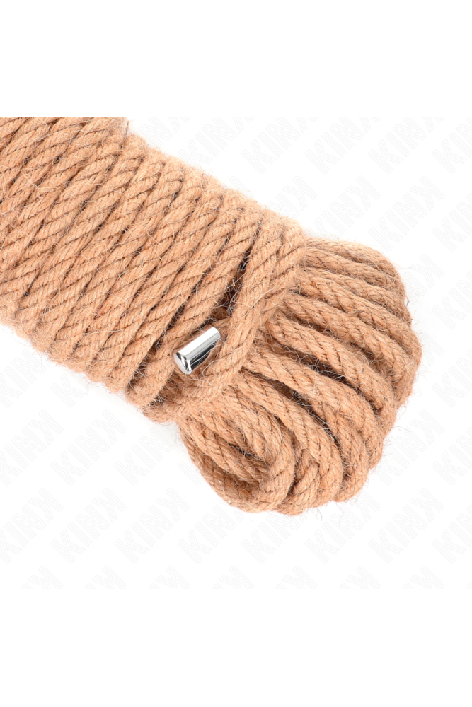 KINK - CORDA DI CANAPA CON TESTA IN METALLO 20 METRI