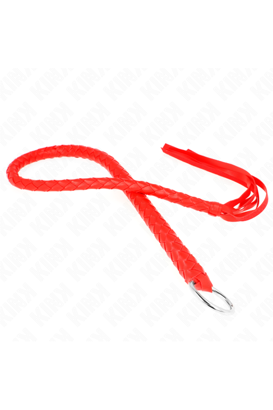 KINK - FRUSTA SERPENTE CON ANELLO MANO ROSSO 65 CM