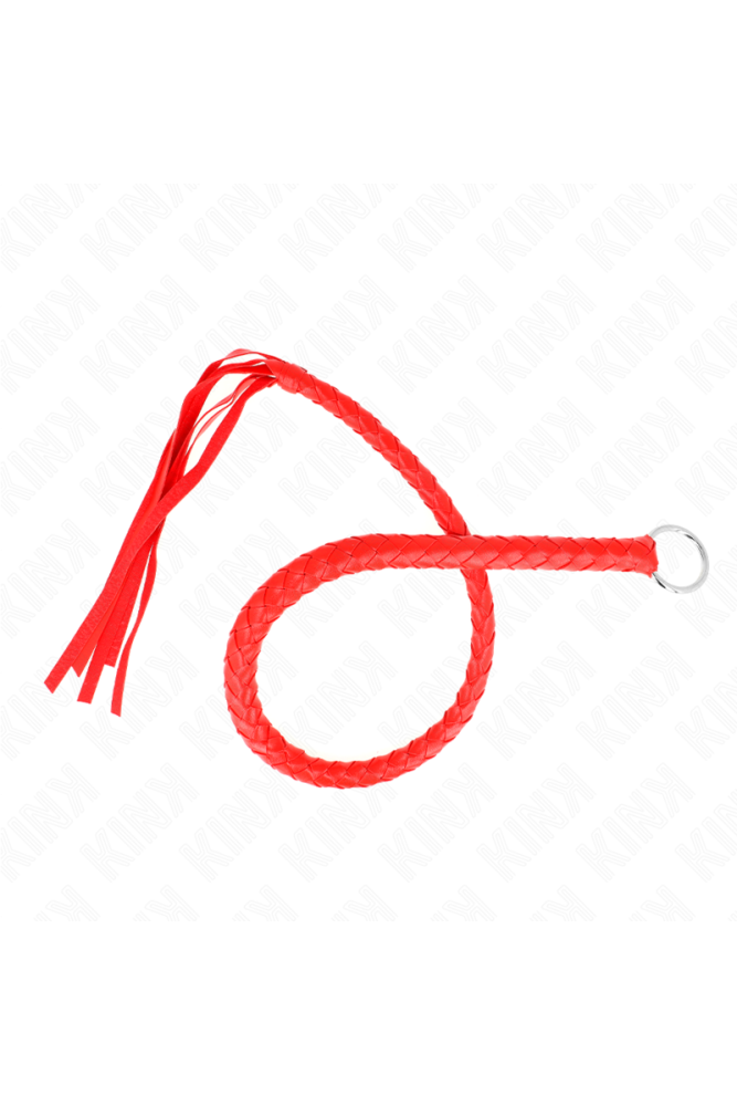 KINK - FRUSTA SERPENTE CON ANELLO MANO ROSSO 65 CM