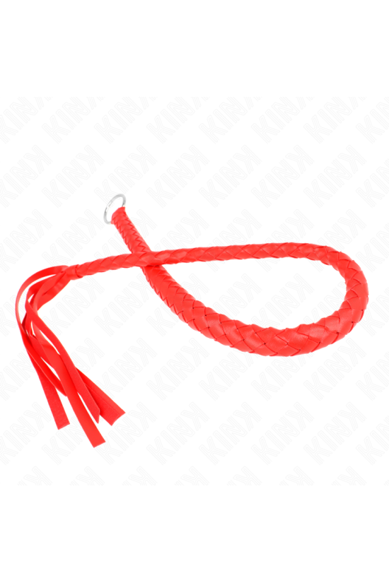 KINK - FRUSTA SERPENTE CON ANELLO MANO ROSSO 65 CM