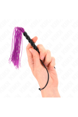 KINK - MINI FRUSTA IN SILICONE CON 6 PERLINE VIOLA 26 CM