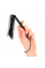 KINK - MINI FRUSTA IN SILICONE CON 6 PERLINE NERE 26 CM