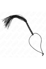 KINK - MINI FRUSTA IN SILICONE CON 6 PERLINE NERE 26 CM