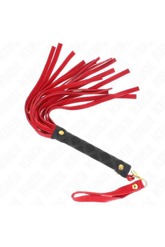 KINK - MINI FRUSTA IN CAMOSCIO ROSSO 30 CM