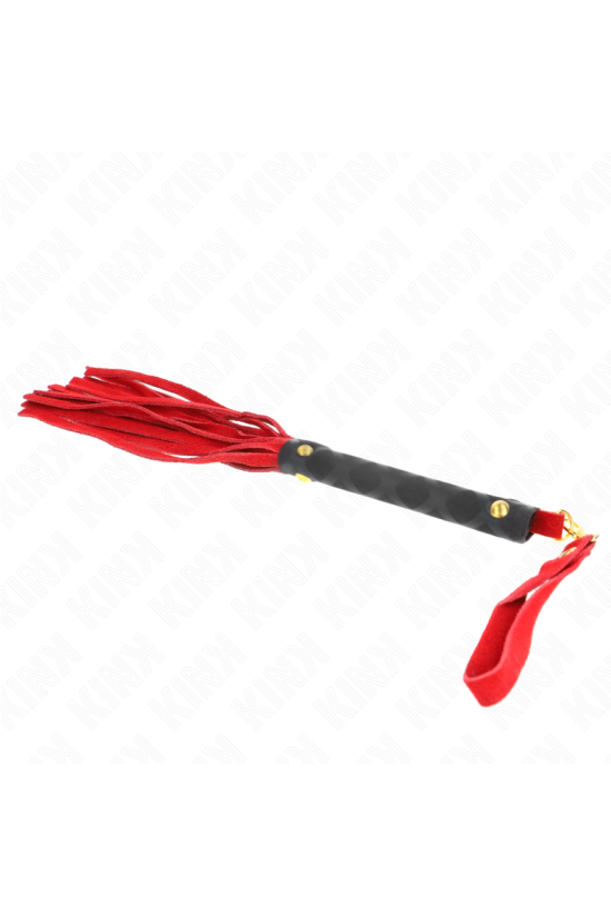 KINK - MINI FRUSTA IN CAMOSCIO ROSSO 30 CM