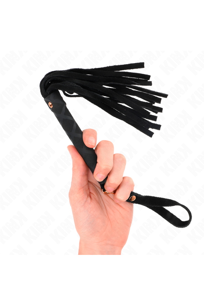 KINK - MINI FRUSTA IN CAMOSCIO NERO 30 CM