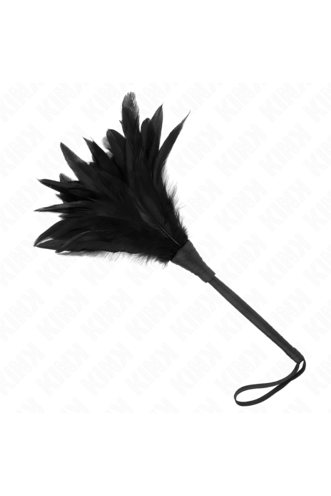 KINK - PIUME DI POLLO SOLLEGATO A FORMA DI CORNO NERO 36 CM