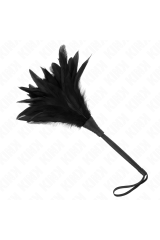 KINK - PIUME DI POLLO SOLLEGATO A FORMA DI CORNO NERO 36 CM