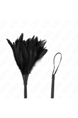 KINK - PIUME DI POLLO SOLLEGATO A FORMA DI CORNO NERO 36 CM