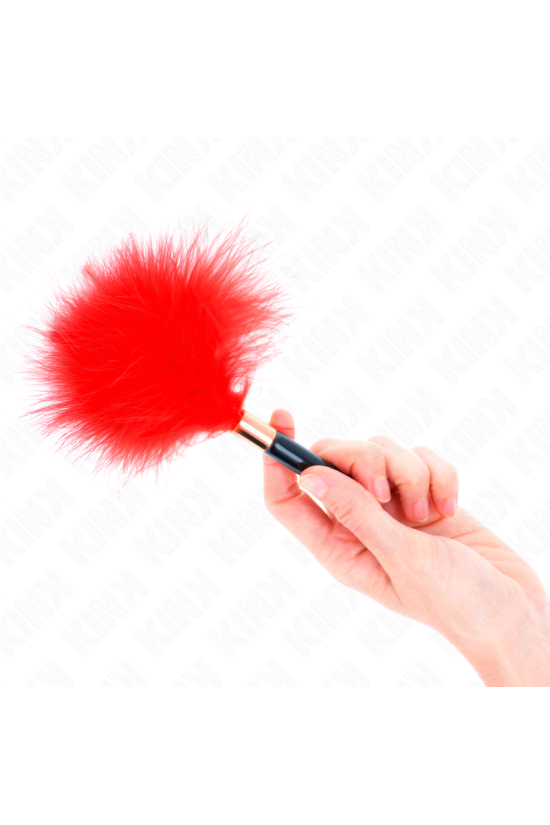 KINK - PIUME TICKLE IN METALLO ORO ROSSO 18 CM