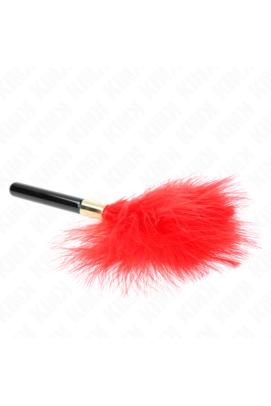 KINK - PIUME TICKLE IN METALLO ORO ROSSO 18 CM