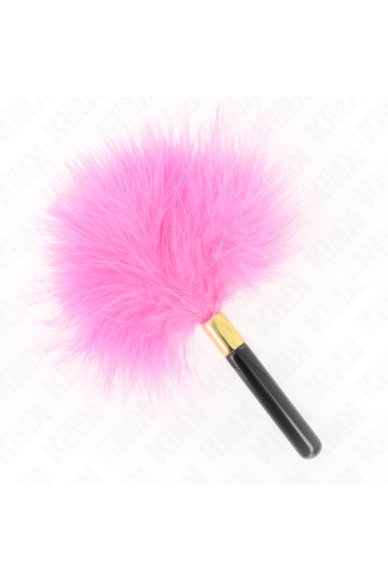 KINK - PIUME TICKLE IN METALLO ORO FUCSIA 18 CM
