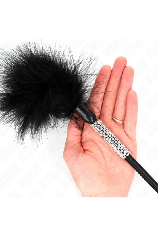KINK - PIUME TICKLE CON MANICO STRASS 50 CM