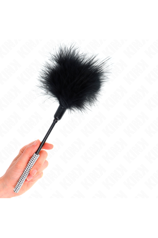 KINK - PIUME TICKLE CON MANICO STRASS 27 CM