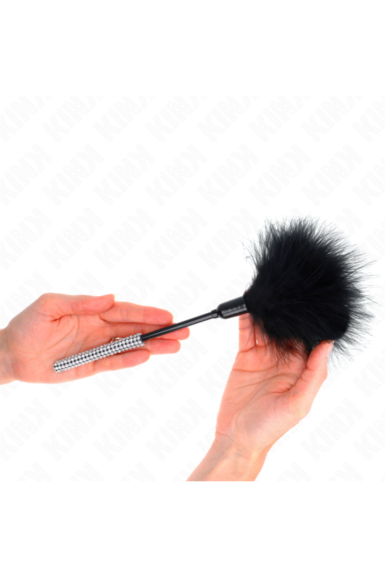 KINK - PIUME TICKLE CON MANICO STRASS 27 CM