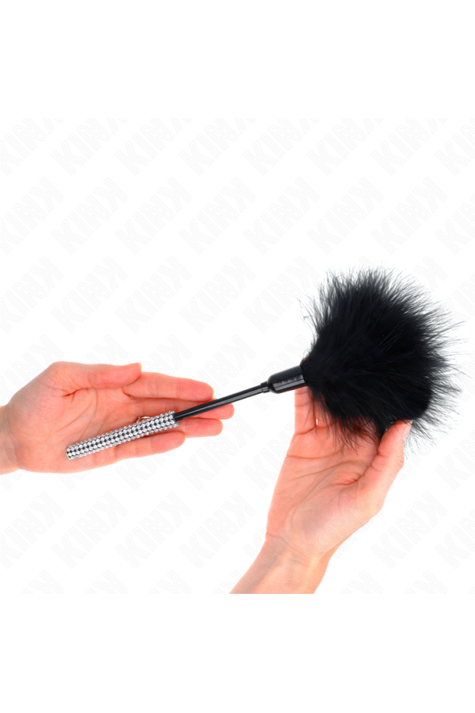 KINK - PIUME TICKLE CON MANICO STRASS 27 CM