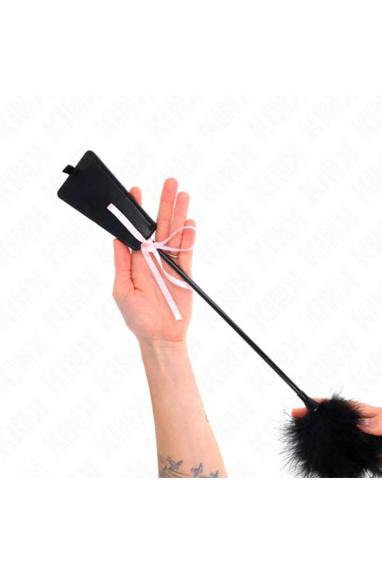 KINK - PIUME TICKLE CON FIOCCO NASTRO ROSA 49 CM