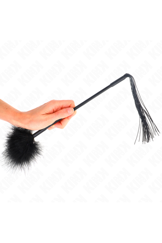 KINK - FRUSTA IN SILICONE CON PIUME PER SOLLETICO 47 CM