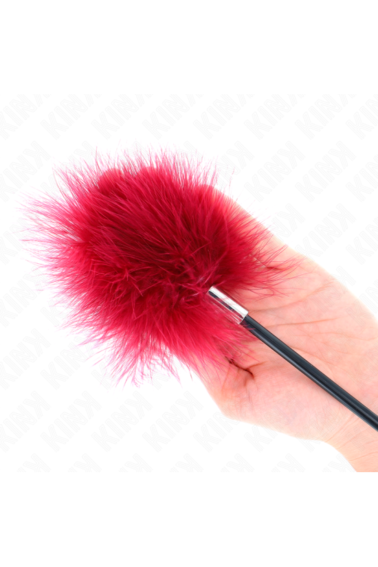 KINK - PIUME SOLLECITANTI CON PAGAIA A FORMA DI ROSA 8 CM