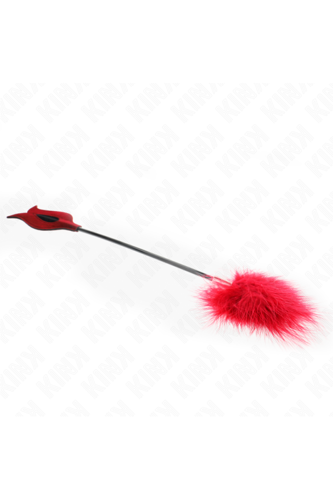 KINK - PIUME SOLLECITANTI CON PAGAIA A FORMA DI ROSA 8 CM