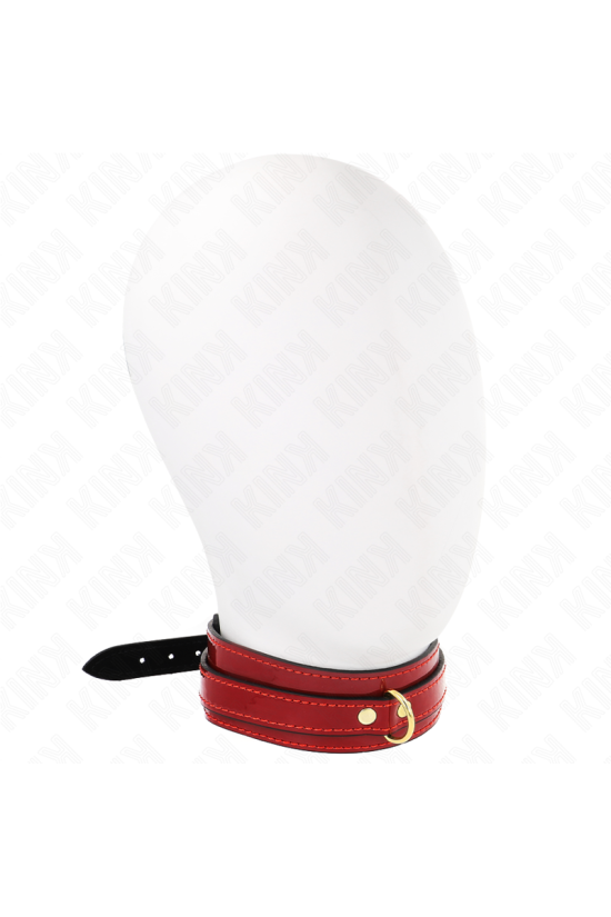 KINK - COLLANA REGOLABILE ROSSO VINO CON DETTAGLI ORO 29-42