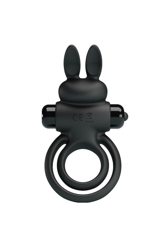 PRETTY LOVE - ANELLO VIBRATOR III RABBIT PER PENE NERO