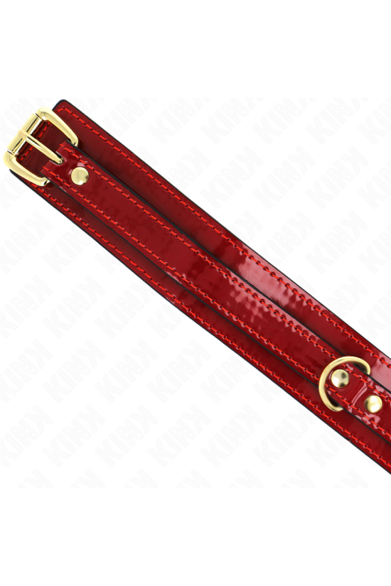 KINK - COLLANA REGOLABILE ROSSO VINO CON DETTAGLI ORO 29-42