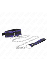 KINK - COLLANA CORTA IN PIZZO DI VELLUTO CON CINTURA 105 CM CON PROFILO IN NYLON 44 X 5