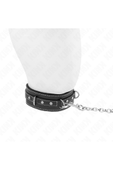 KINK - COLLANA IN PELLE PVC CON CINTURA 105 CM RIVETTO STRASS 41.5 X 4 CM