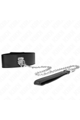 KINK - COLLANA CON CINTURA 65 CM CON CINTURINO LARGO NERO REGOLABILE 33
