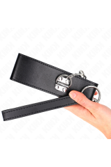 KINK - COLLANA CON CINTURA 65 CM CON CINTURINO LARGO NERO REGOLABILE 33