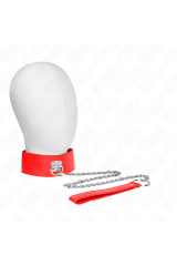 KINK - COLLANA CON CINTURA 65 CM CON LARGO CINTURINO ROSSO REGOLABILE 33