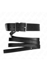 KINK - COLLANA CON CINTURA 116 CM NERO CINTURINO REGOLABILE 32-50 CM X 8 CM