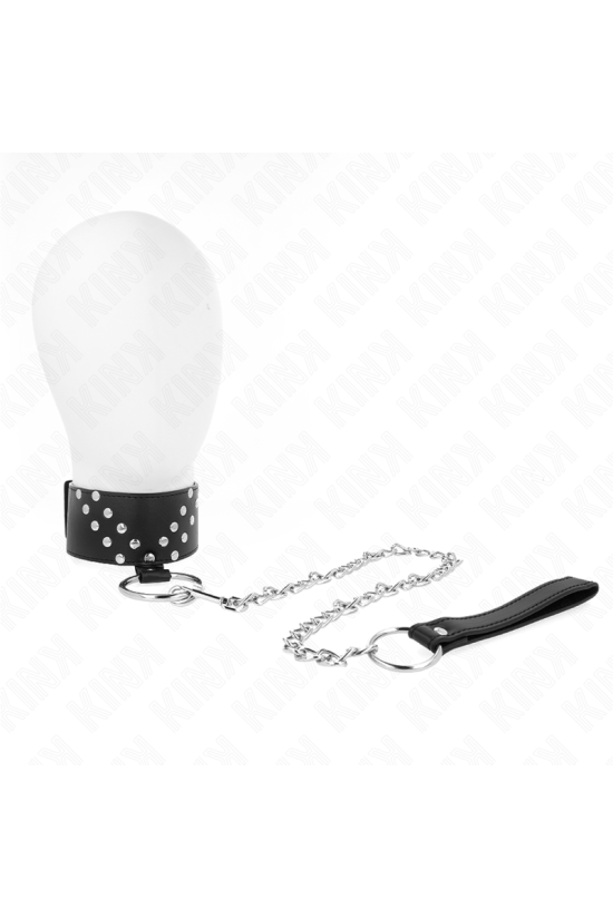 KINK - COLLANA CON CINTURA 65 CM CON RIVETTO A V REGOLABILE 36-43 CM X 5 CM