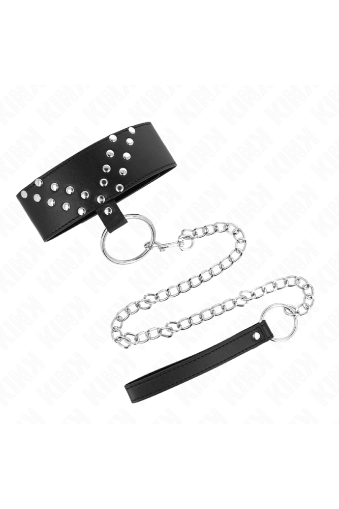 KINK - COLLANA CON CINTURA 65 CM CON RIVETTO A V REGOLABILE 36-43 CM X 5 CM