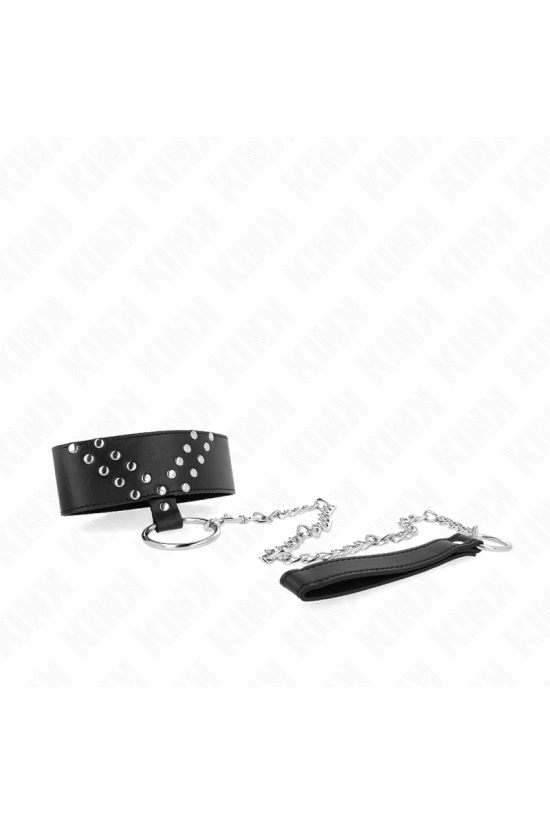 KINK - COLLANA CON CINTURA 65 CM CON RIVETTO A V REGOLABILE 36-43 CM X 5 CM