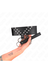 KINK - COLLANA CON CINTURA 65 CM CON RIVETTO A V REGOLABILE 36-43 CM X 5 CM