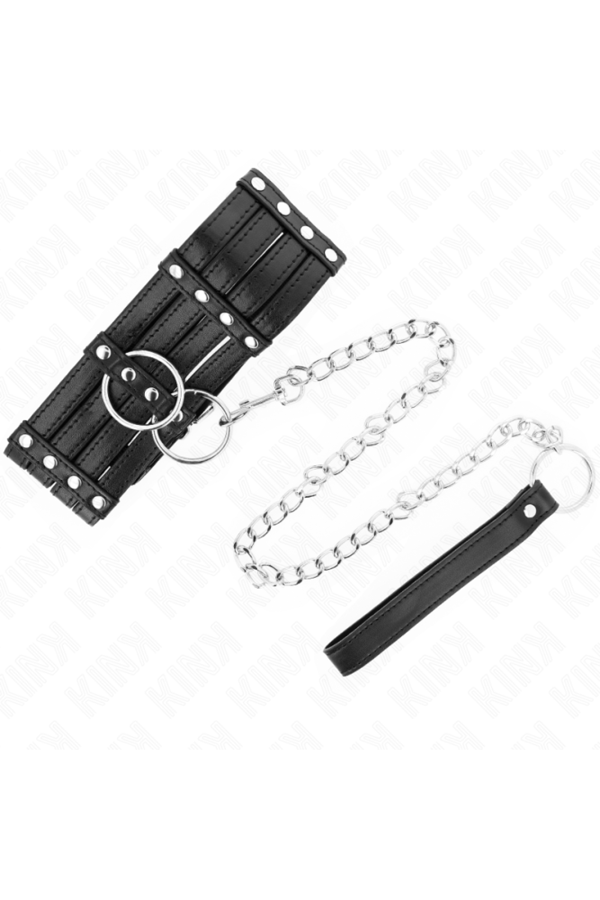 KINK - COLLANA CON CINTURA 65 CM STILE SUB REGOLABILE 35-51 CM X 7 CM