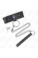 KINK - COLLANA 65 CM CON CINTURINO CON DIAMANTI BLU REGOLABILE 36-43 CM X 5 CM