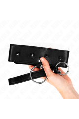 KINK - COLLANA 65 CM CON GUINZAGLIO CON BORCHIE ARGENTO MODELLO 2 REGOLABILE 36-43 CM X 5 CM