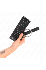 KINK - COLLANA 65 CM CON GUINZAGLIO CON BORCHIE ARGENTO MODELLO 3 REGOLABILE 36-43 CM X 5 CM