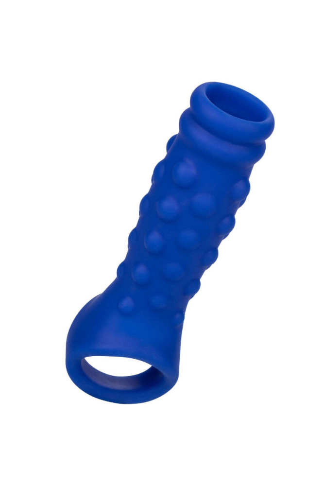 CALEXOTICS - ADMIRAL COPERTURA PER PENE CON PERLINE IN SILICONE LIQUIDO BLU
