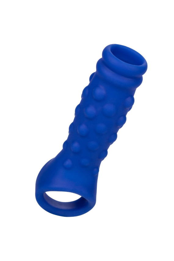 CALEXOTICS - ADMIRAL COPERTURA PER PENE CON PERLINE IN SILICONE LIQUIDO BLU