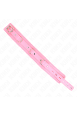 KINK - COLLARE CON GUINZAGLIO 65 CM CON RESTRIZIONI ROSA 36-42 CM X 5