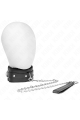 KINK - COLLARE CON GUINZAGLIO 65 CM CON RESTRIZIONI NERO 36-42 CM X 5