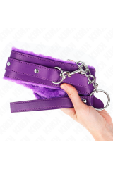 KINK - COLLARE CON GUINZAGLIO 65 CM CON RESTRIZIONI VIOLA 36-42 CM X 5