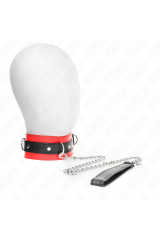 KINK - COLLARE CON CINTURA 65 CM CON CINTURINO ROSSO 54 X 4
