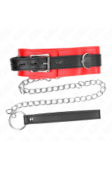 KINK - COLLARE CON CINTURA 65 CM CON CINTURINO ROSSO 54 X 4