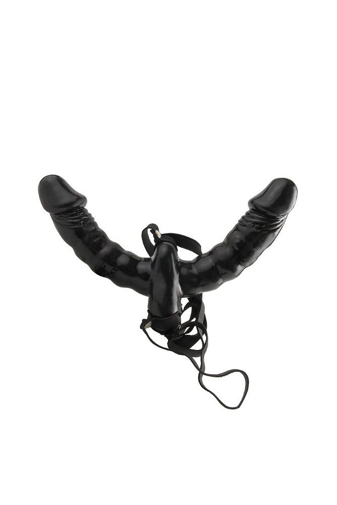 FETISH FANTASY SERIES - VIBRANTE DOPPIO DELIZIO STRAP-ON.