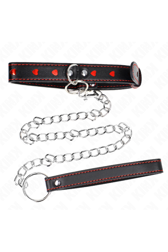 KINK - COLLANA CON CINTURINO 65 CM DETTAGLI CUORE 52